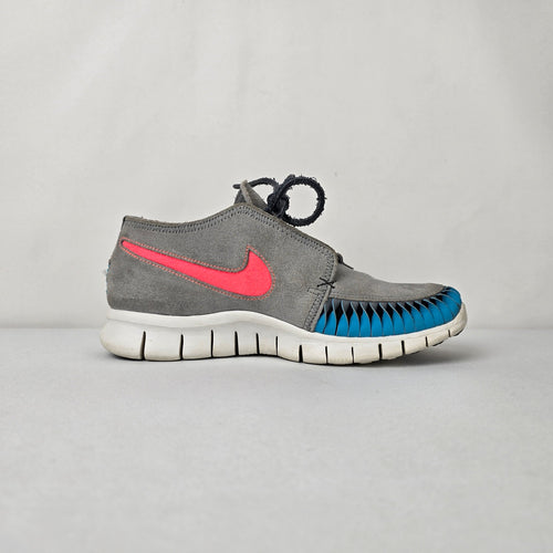 Nike Free Inneva Woven Chukka Gray Blue Sneakers Size 7