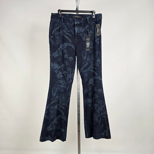 Liverpool Los Angeles Kelsey Flare Blue Floral Flare Leg Trousers 8/29
