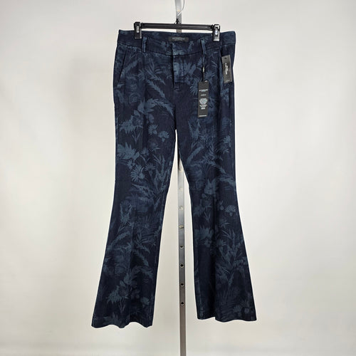 Liverpool Los Angeles Kelsey Flare Blue Floral Flare Leg Trousers 8/29