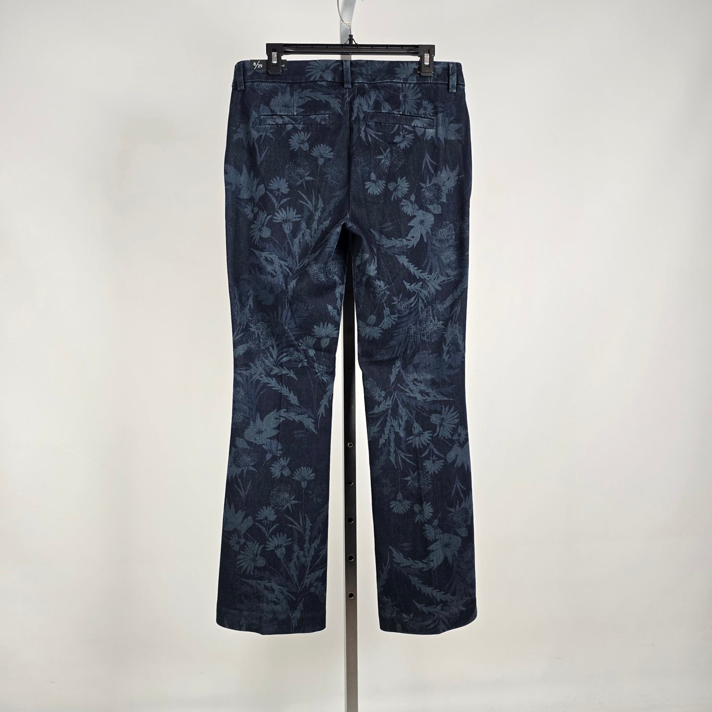 Liverpool Los Angeles Kelsey Flare Blue Floral Flare Leg Trousers 8/29