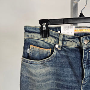 NWT MAC Jeans Straight Fit Straight Leg Cropped Denim Jeans  Size 36x28