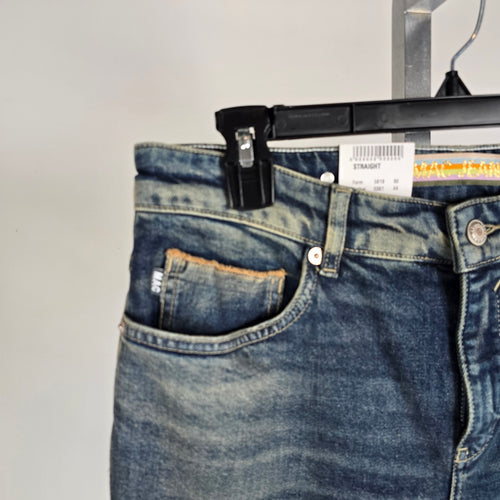 NWT MAC Jeans Straight Fit Straight Leg Cropped Denim Jeans  Size 36x28