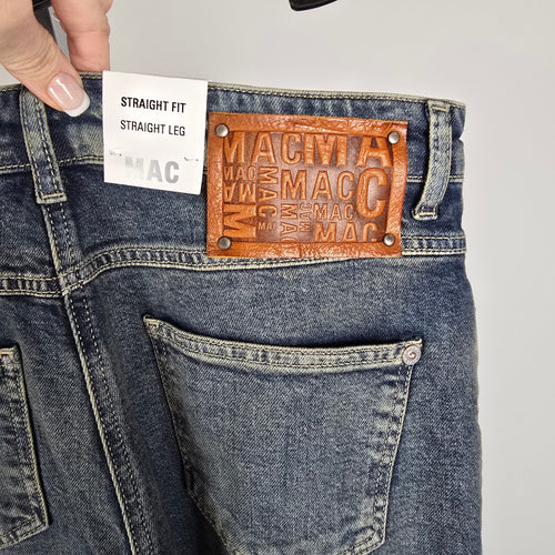 NWT MAC Jeans Straight Fit Straight Leg Cropped Denim Jeans  Size 36x28