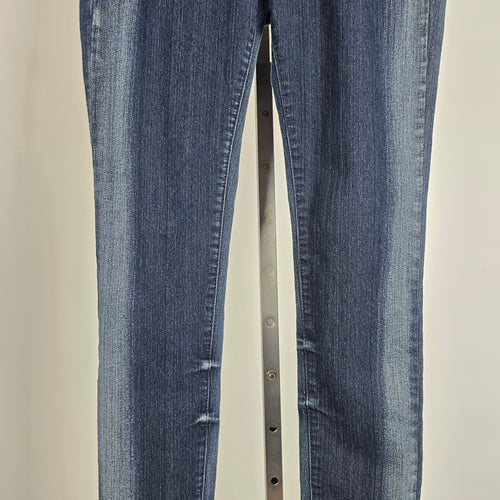 Vintage Apple Bottoms Gold Embroidered Skinny Jeans Size 7/8