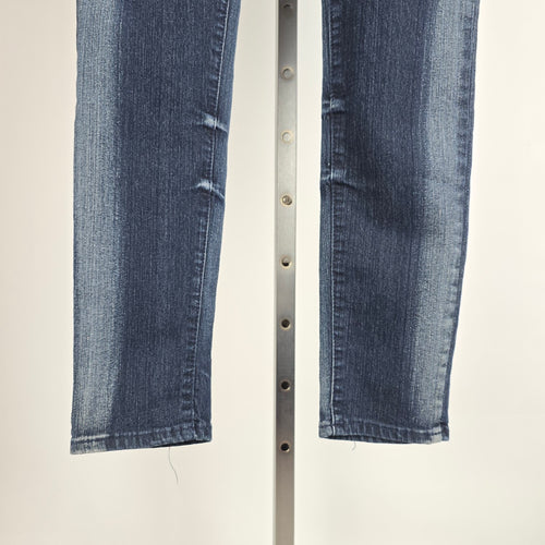 Vintage Apple Bottoms Gold Embroidered Skinny Jeans Size 7/8