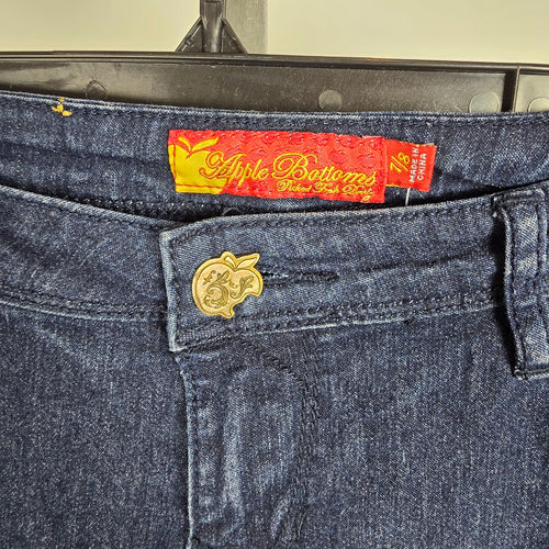 Vintage Apple Bottoms Dark Wash Embroidered Jeans Size 7/8