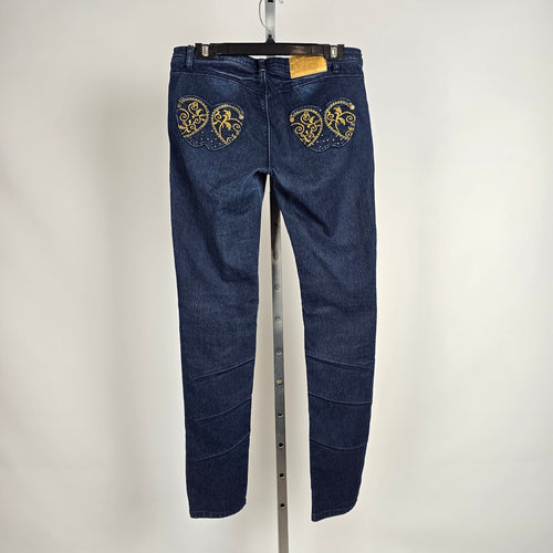 Vintage Apple Bottoms Dark Wash Embroidered Jeans Size 7/8