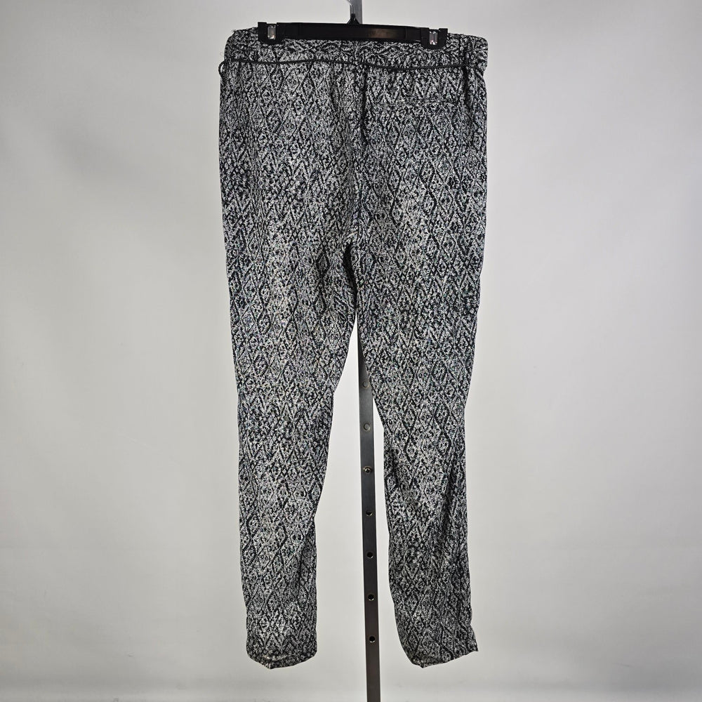 Sandwich_ Black White Printed Tapered Rope Belt Pants Size M