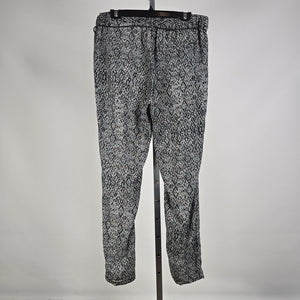 Sandwich_ Black White Printed Tapered Rope Belt Pants Size M