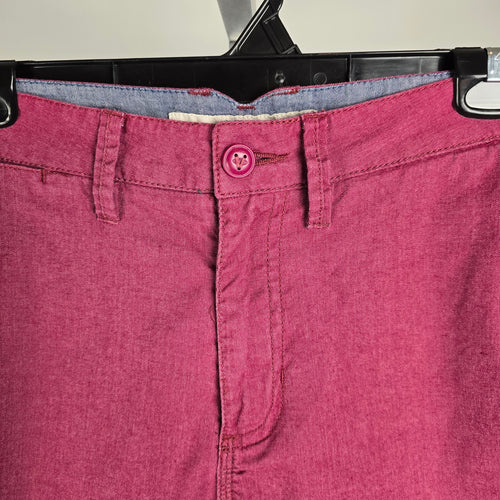 Vans Pink Chambray Bermuda Shorts Size 30