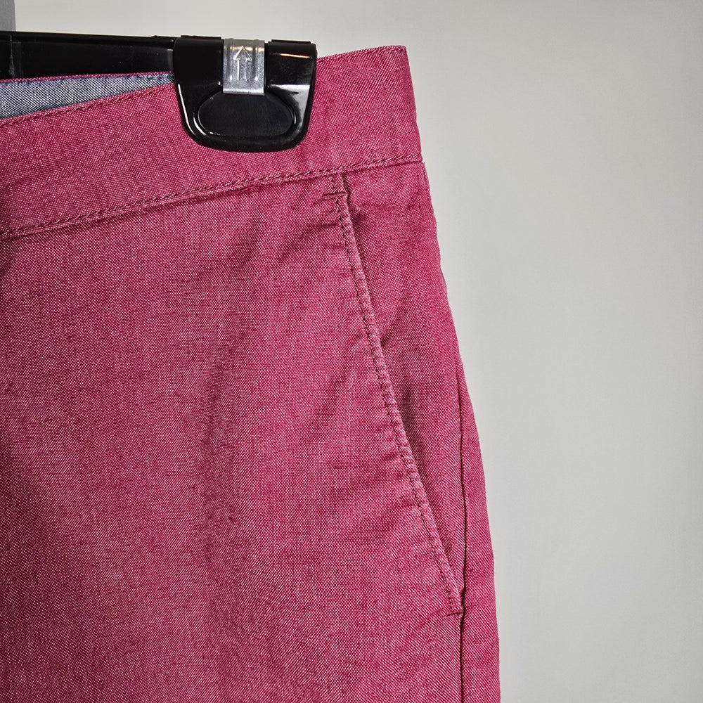 Vans Pink Chambray Bermuda Shorts Size 30