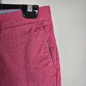 Vans Pink Chambray Bermuda Shorts Size 30