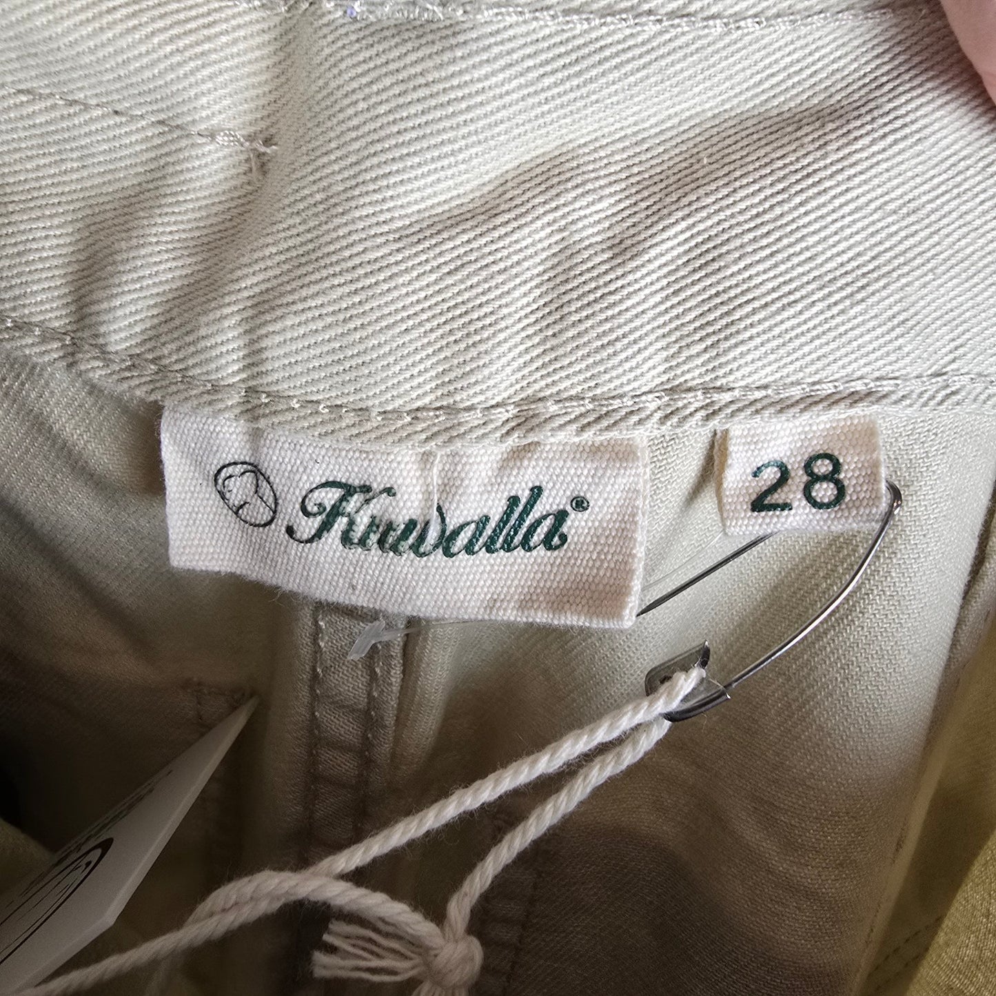 Kuwalla Tee Women’s G-Carpenter Cream Wide Leg Pants Size 28