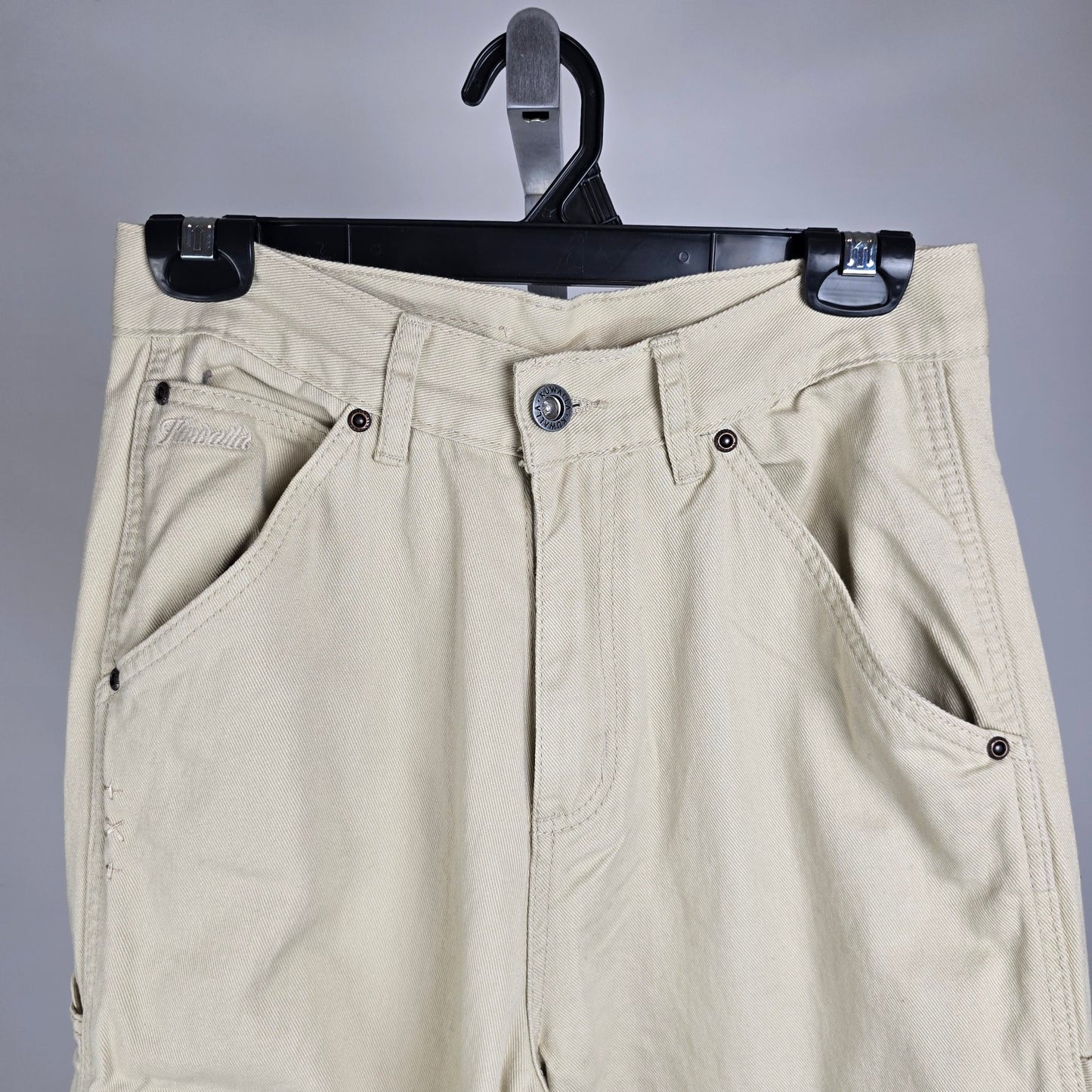 Kuwalla Tee Women’s G-Carpenter Cream Wide Leg Pants Size 28