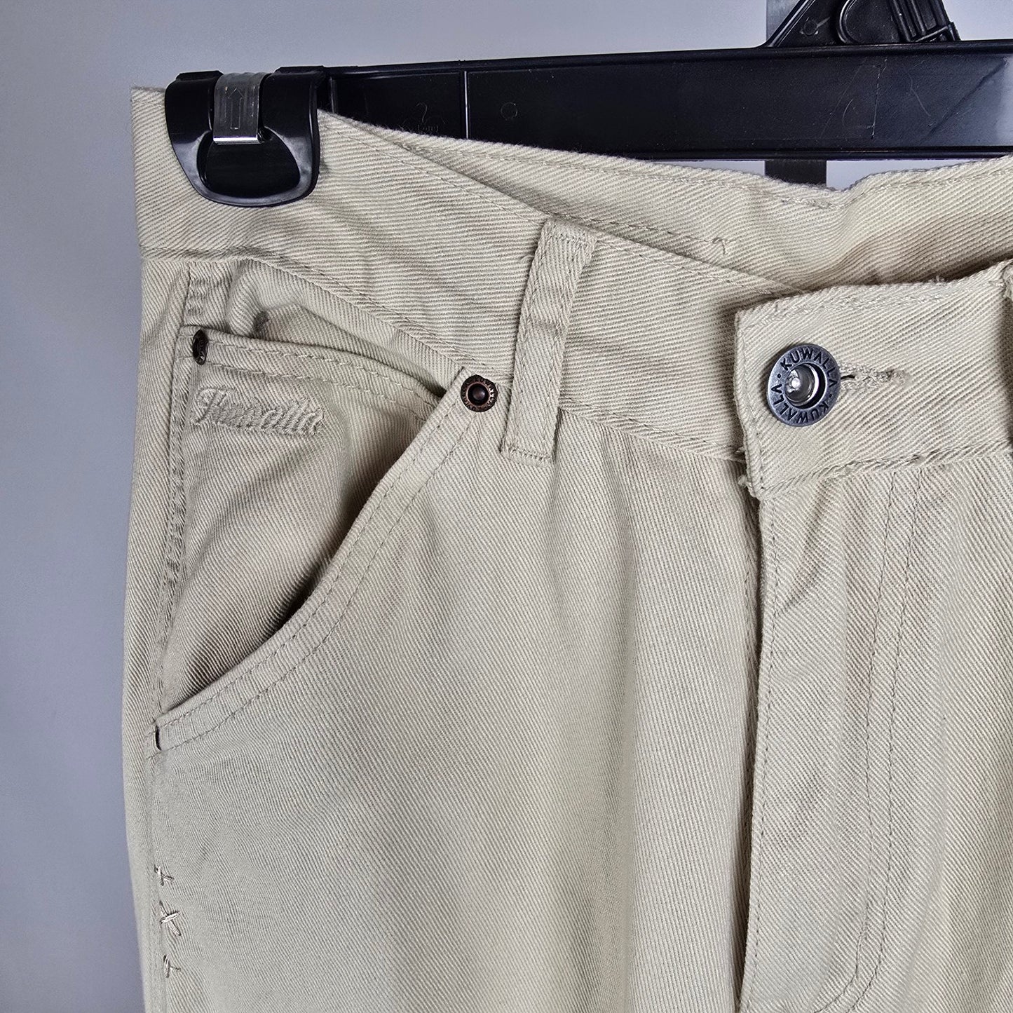 Kuwalla Tee Women’s G-Carpenter Cream Wide Leg Pants Size 28