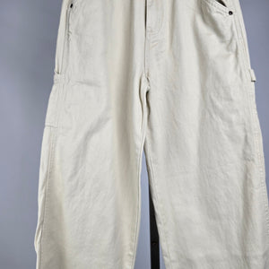 Kuwalla Tee Women’s G-Carpenter Cream Wide Leg Pants Size 28