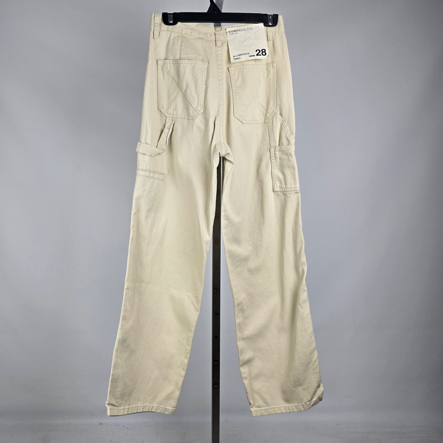 Kuwalla Tee Women’s G-Carpenter Cream Wide Leg Pants Size 28