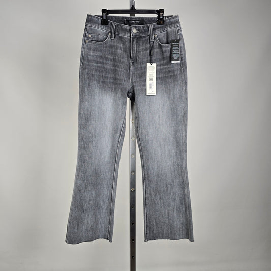 Liverpool Los Angeles Kessler Raw Hem Cropped Flare Jeans Size 4/27