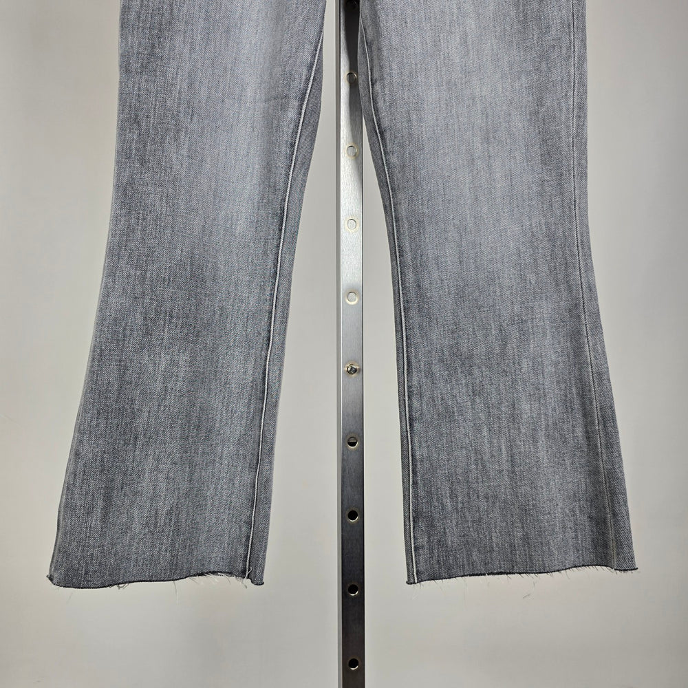 Liverpool Los Angeles Kessler Raw Hem Cropped Flare Jeans Size 4/27