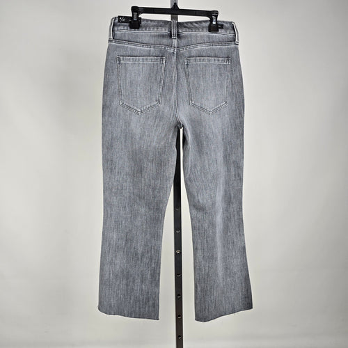 Liverpool Los Angeles Kessler Raw Hem Cropped Flare Jeans Size 4/27