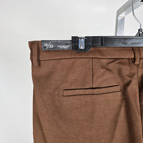 Liverpool Los Angeles Brownstone Slim Taper Trouser Pants Size 16/33
