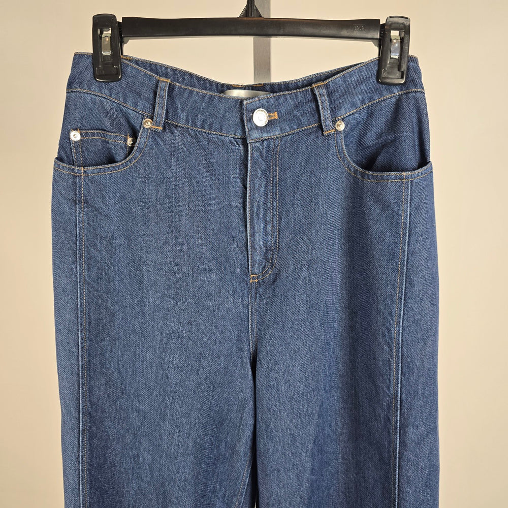 InWear Mable Wide Leg Dark Blue Denim Jeans Size 26 NWT