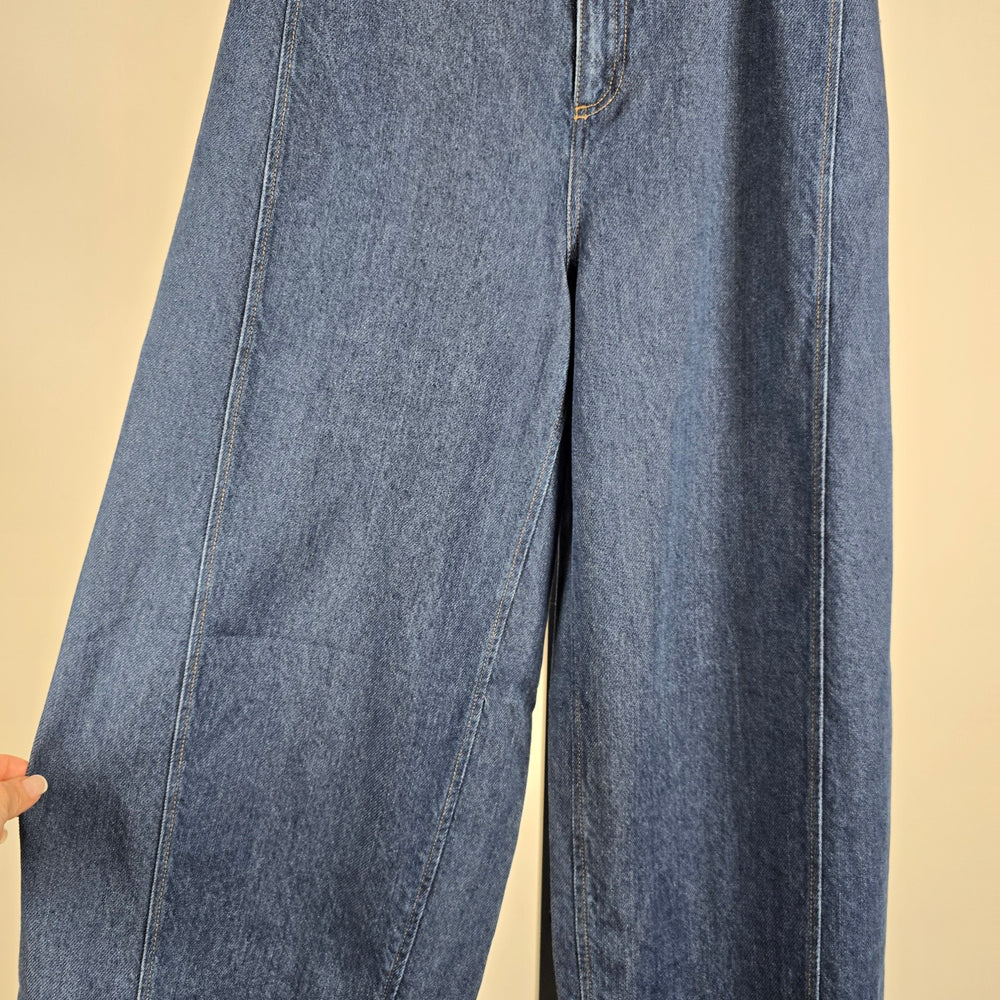 InWear Mable Wide Leg Dark Blue Denim Jeans Size 26 NWT