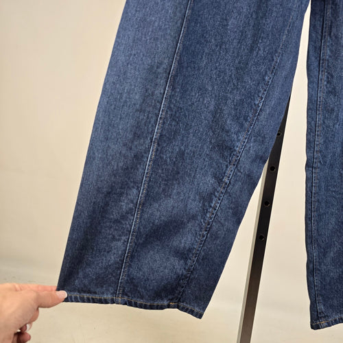 InWear Mable Wide Leg Dark Blue Denim Jeans Size 26 NWT