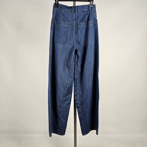 InWear Mable Wide Leg Dark Blue Denim Jeans Size 26 NWT