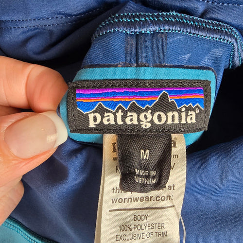 Patagonia Blue Performance Hiking / Snow Leggings Pants Size M