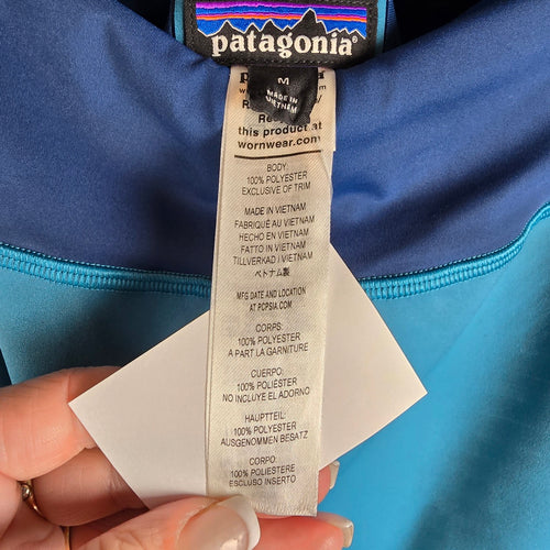 Patagonia Blue Performance Hiking / Snow Leggings Pants Size M