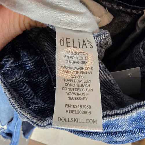 dELiA*s Y2K Distressed Bell Bottom Flare Jeans Size M