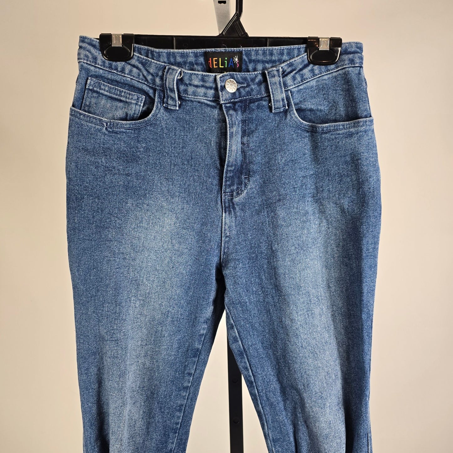 dELiA*s Y2K Distressed Bell Bottom Flare Jeans Size M