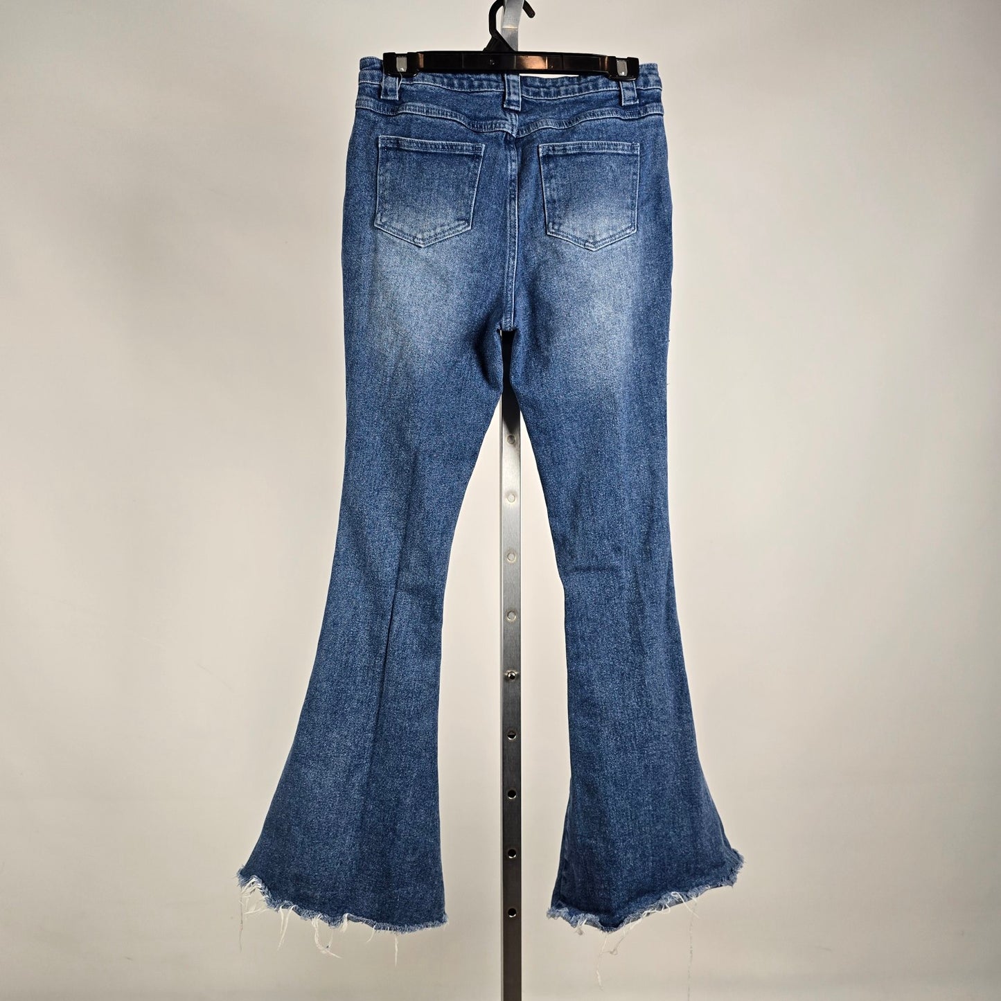 dELiA*s Y2K Distressed Bell Bottom Flare Jeans Size M