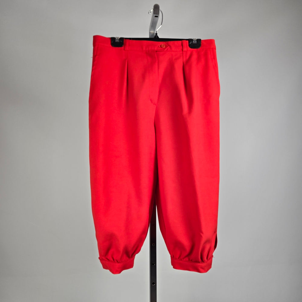 Vintage Sears Red Capris Pants Size S/M