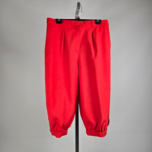 Vintage Sears Red Capris Pants Size S/M