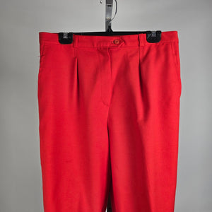 Vintage Sears Red Capris Pants Size S/M