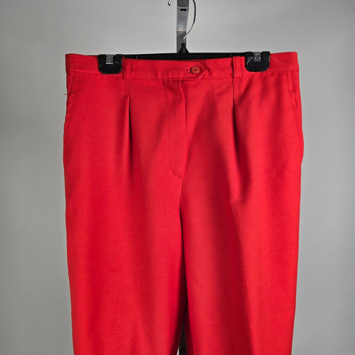 Vintage Sears Red Capris Pants Size S/M