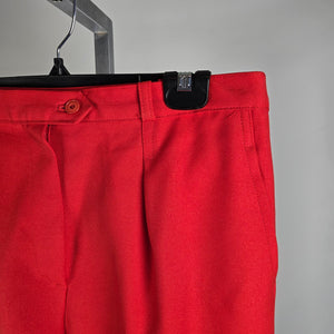 Vintage Sears Red Capris Pants Size S/M
