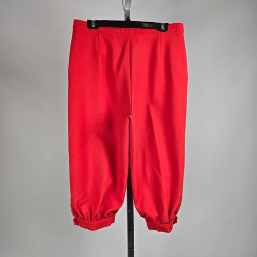 Vintage Sears Red Capris Pants Size S/M