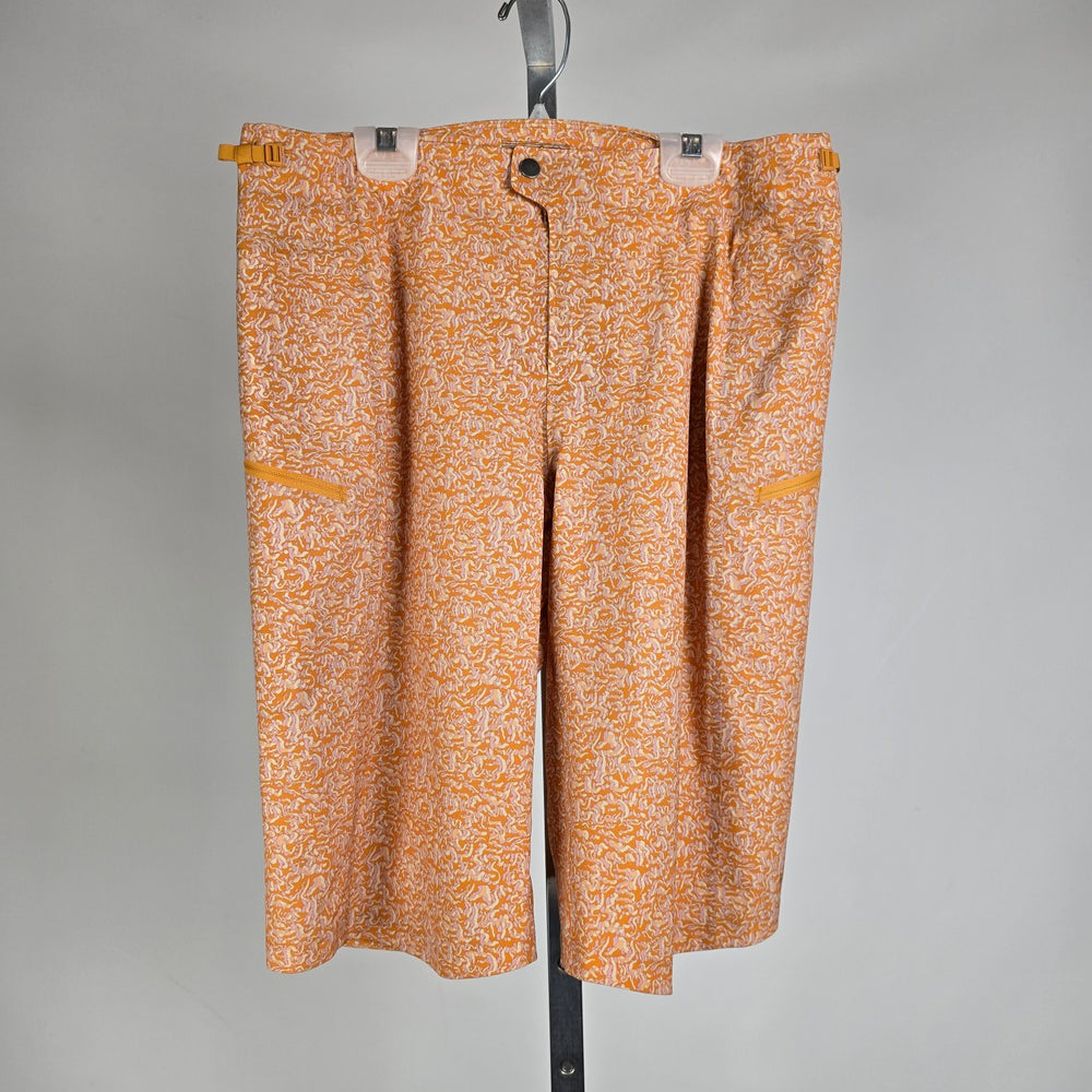 Patagonia Dirt Roamer Bike Shorts – Sea Texture Golden Caramel Print Size 10