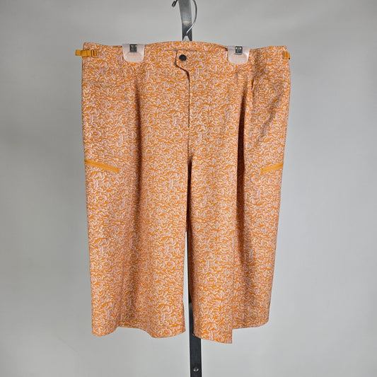 Patagonia Dirt Roamer Bike Shorts – Sea Texture Golden Caramel Print Size 10