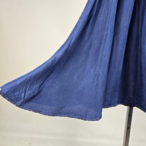 Vintage Sunny Leigh 100% Silk Maxi Skirt – Boho Prairie Festival Skirt Size S