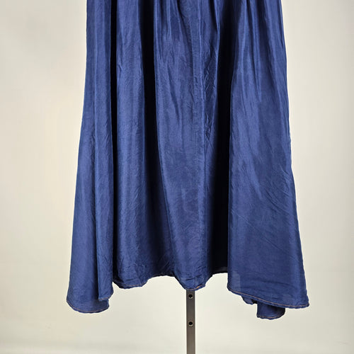 Vintage Sunny Leigh 100% Silk Maxi Skirt – Boho Prairie Festival Skirt Size S