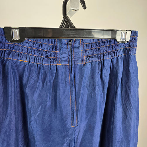 Vintage Sunny Leigh 100% Silk Maxi Skirt – Boho Prairie Festival Skirt Size S