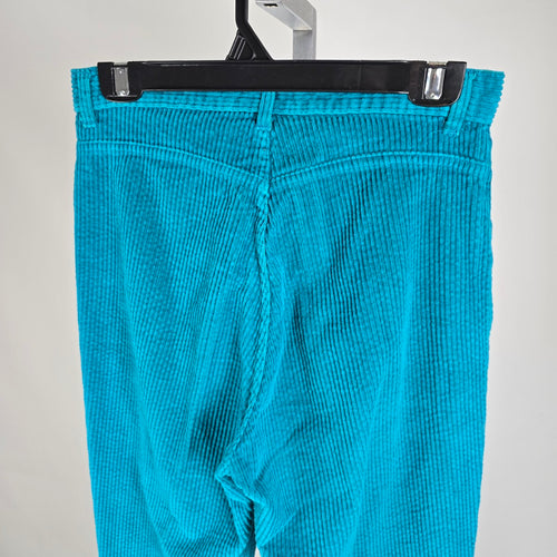 Vintage 80s/90s Teal Corduroy Pants – Made in Korea – Size 11
