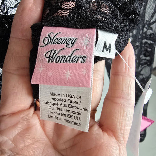 Sleevey Wonders Black Lace Arm Sleeves / Layering Shrug