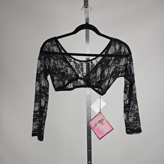 Sleevey Wonders Black Lace Arm Sleeves / Layering Shrug