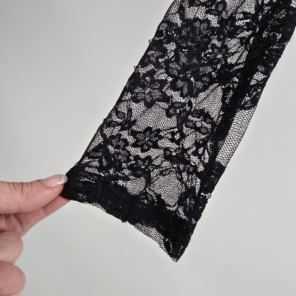 Sleevey Wonders Black Lace Arm Sleeves / Layering Shrug