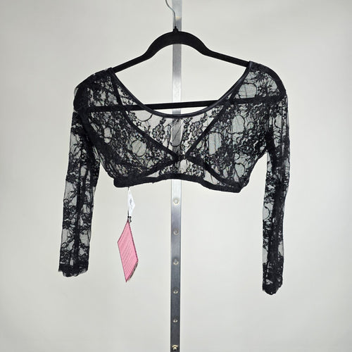 Sleevey Wonders Black Lace Arm Sleeves / Layering Shrug